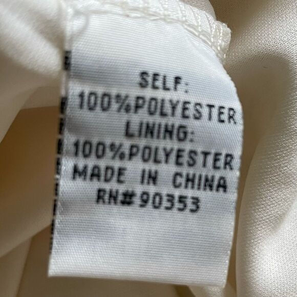 NWT J Gee Ivory Lace BoHo Off The Shoulder Dress Lined Size Small - Picture 12 of 13